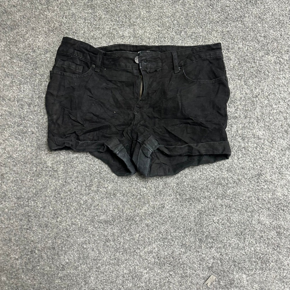 BDG Shorts Womens Size 29 Black Alexa Mid Rise 5 Pocket Cuffed Denim Casual